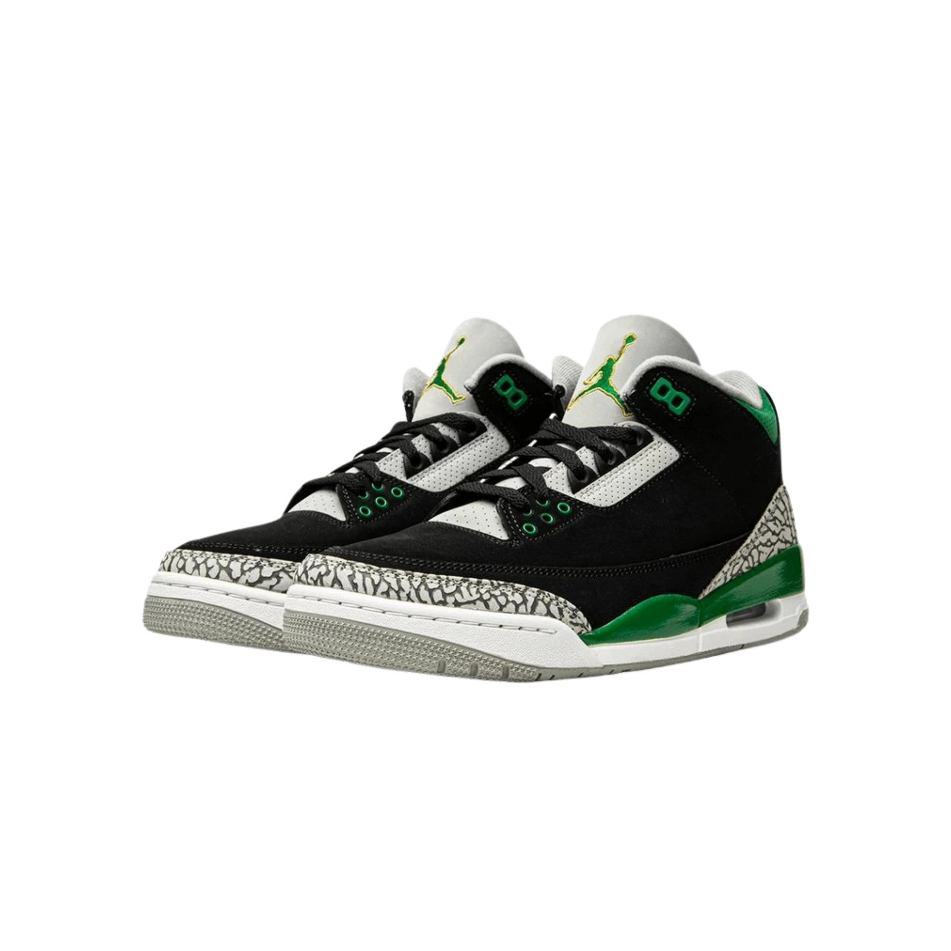 Jordan 3 pine green cement grey