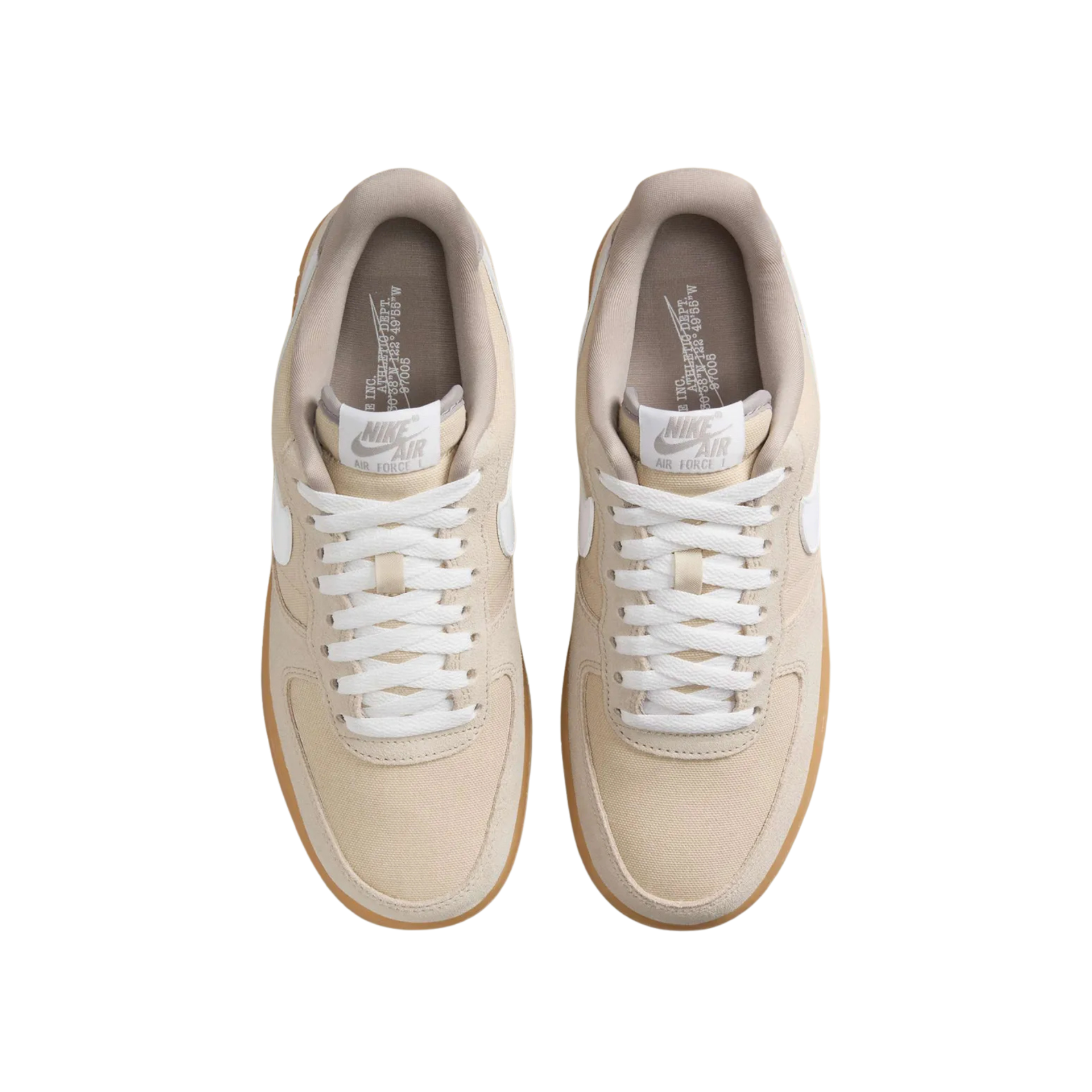 Air force 1 Low Canvas Suede Tan Gum