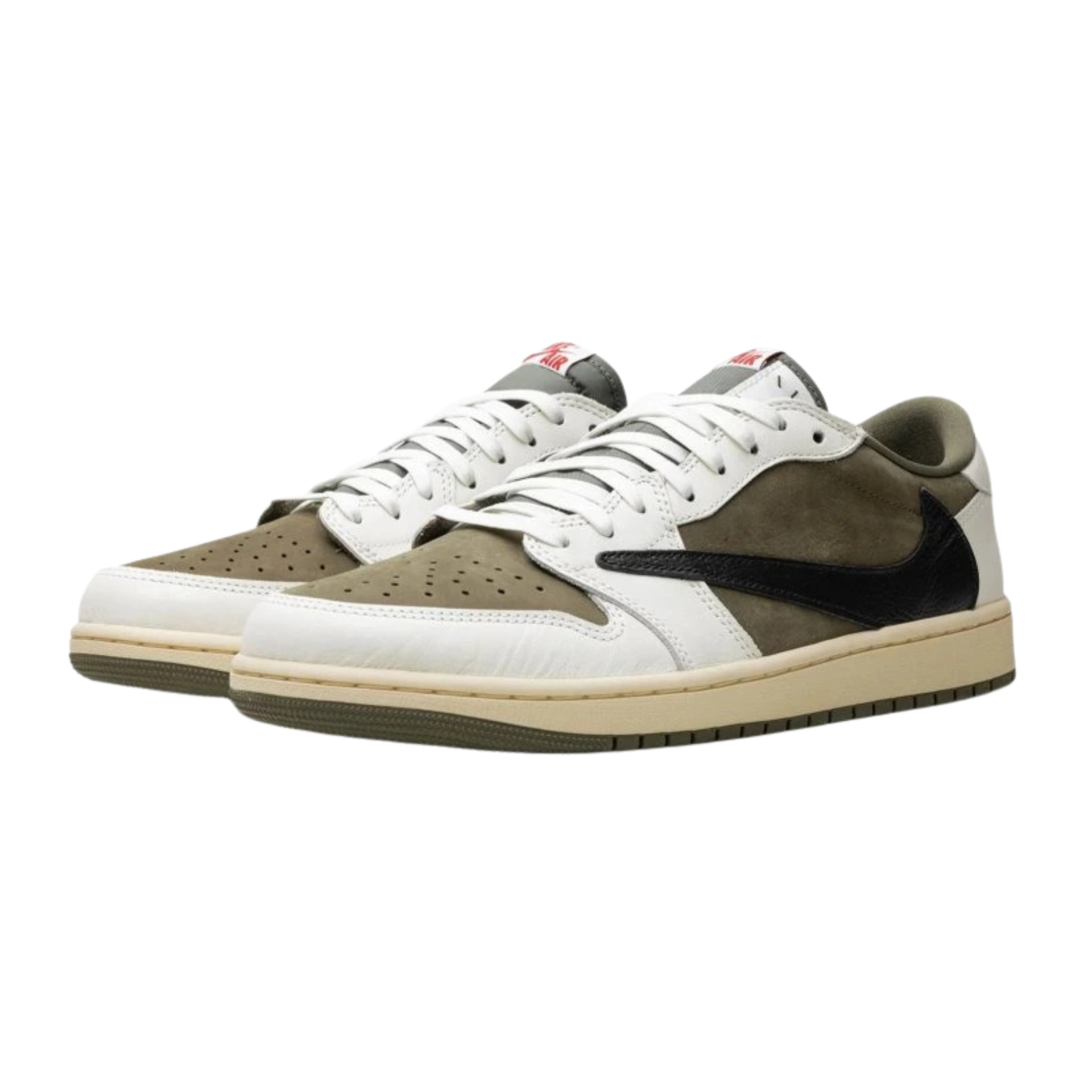 Jordan 1 low  medium olive x "Travis scott"