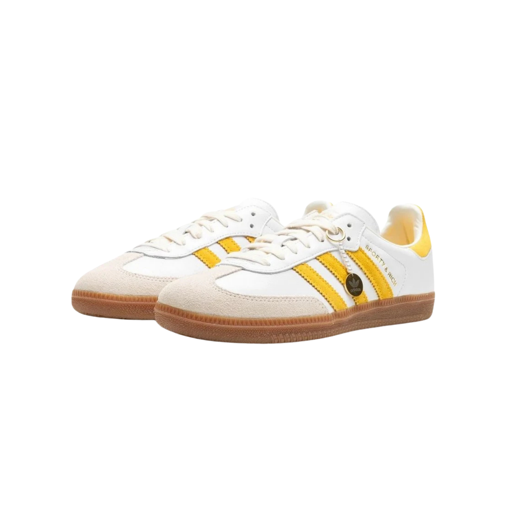 samba sporty y rich-white bold gold