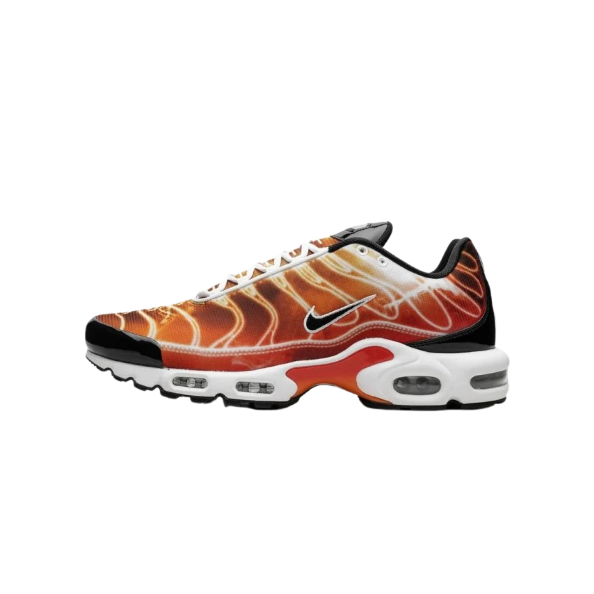 Air max Plus White Black University Red